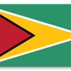 Guyana - klistermærke til kort