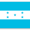 Honduras - klistermærke til kort