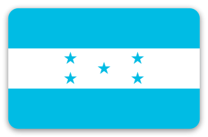 Honduras - klistermærke til kort