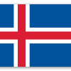 Island - klistermærke til kort