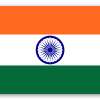 Indien - klistermærke til kort
