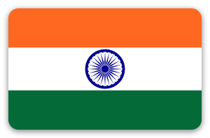 Indien - klistermærke til kort