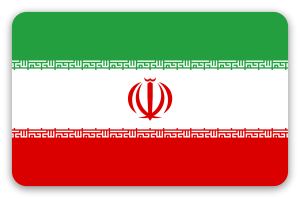 Iran - klistermærke til kort