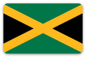 Jamaica - klistermærke til kort