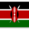 Kenya - klistermærke til kort