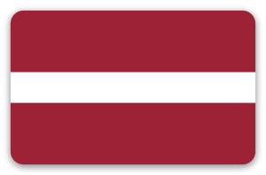 Letland - klistermærke til kort