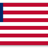 Liberia - klistermærke til kort