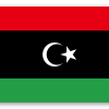 Libyen - klistermærke til kort