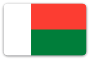 Madagaskar - klistermærke til kort