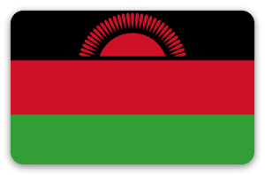 Malawi - klistermærke til kort