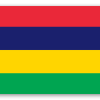 Mauritius - klistermærke til kort