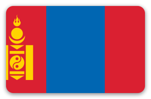 Mongoliet - klistermærke til kort