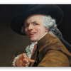 Spotteren (Ducreux) - klistermærke til kort