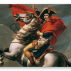 Napoleon krydser Alperne - klistermærke til kort