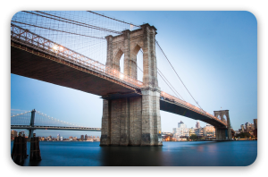 Brooklyn Bridge - klistermærke til kort
