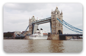 Tower Bridge - klistermærke til kort