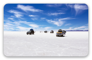 Salar de Uyuni - klistermærke til kort