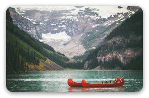 Lake Louise - klistermærke til kort