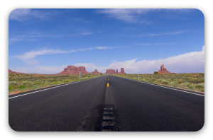 Monument Valley - klistermærke til kort