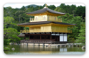 Kinkaku-ji - klistermærke til kort