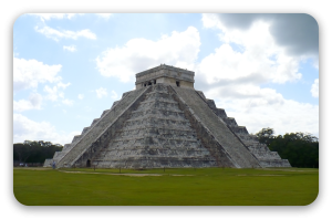 Chichén Itzá - klistermærke til kort