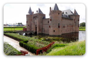 Muiderslot - klistermærke til kort