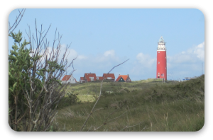 Fyrtårnet på Texel - klistermærke til kort