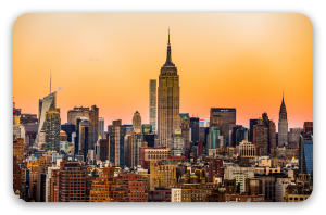 Manhattan - klistermærke til kort