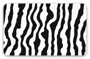 Zebramønster - klistermærke til kort