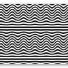 Op art-bølgelinjer - klistermærke til kort